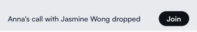 The band reading Anna's call with Jasmine Wong dropped, with a Join button