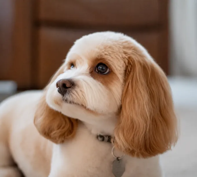 Freshly groomed dog